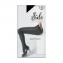 Теплые колготки женские Siela Cotton 180 DEN, Nero, размер 2