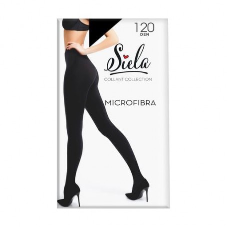 Теплые колготки женские Siela Microfibra 3D 120 DEN, Nero, размер 2