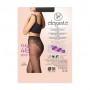 Колготки женские Elegante Fleur с кружевными трусиками, 40 DEN, Nero, размер 2