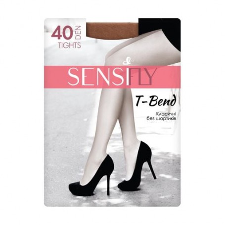 Колготки женские Sensi fly T-Bend Класические, без шортиков, 40 DEN, натуральный, размер 2