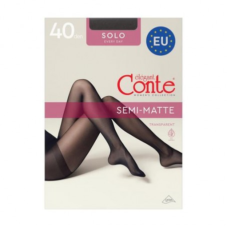 Колготки женские Conte elegant Solo с шортиками 40 DEN, Nero, размер 2