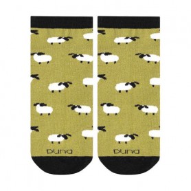 Носки универсальные Duna 5626 короткие, оливковые, размер 21-23