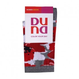 Носки женские Duna 3371 высокие, серые, размер 21-23