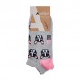 Носки женские AmiGA укороченные, бульдоги, размер 23-25