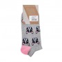 Носки женские AmiGA укороченные, бульдоги, размер 23-25