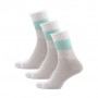 Набор носков женских Siela RT1322-057/2 высокие, спортивные, бело-зеленые, размер 36-39, 3 пары