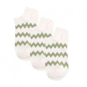 Набор носков женских Siela RT1312-123 короткие, белые со змейкой, размер 39-42, 3 пары