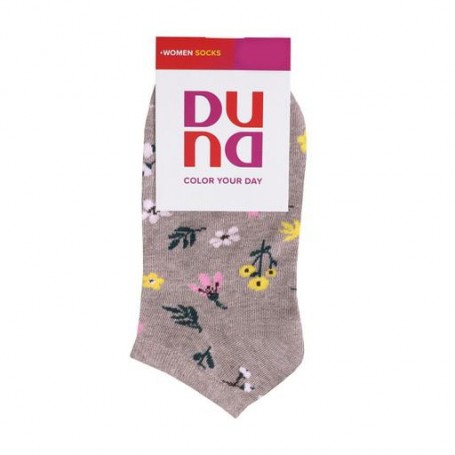 Носки женские Duna 3372 короткие, темно-бежевые, размер 21-23