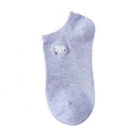 Носки женские Siela RT1312-148 короткие, голубые с овечкой, размер 36-39