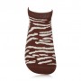 Носки женские AmiGA укороченные, зебра, коричневые, размер 23-25