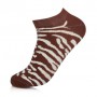 Носки женские AmiGA укороченные, зебра, коричневые, размер 23-25