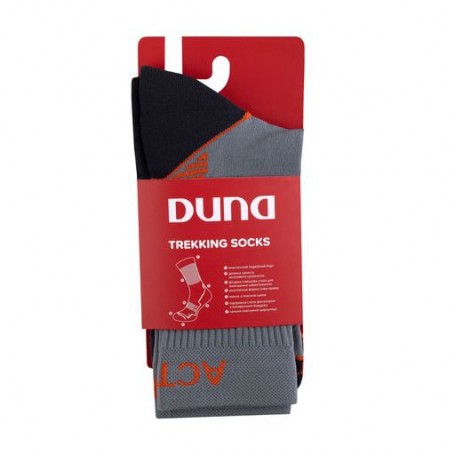 Носки универсальные Duna 5672 Active Sport высокие, серые, размер 21-23