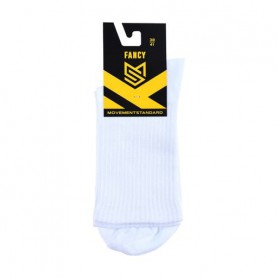 Носки унисекс MovementStandard Fancy M0301S спортивные, высокие, 00 белые, размер 38-41