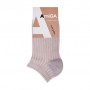 Носки женские AmiGА укороченные, люрексом, бежевые, размер 23-25
