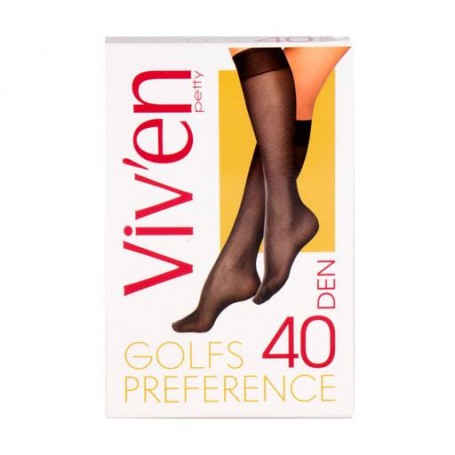 Гольфы женские Viv'en petty Preference 40 DEN, Черные, 2 пары