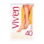 Гольфы женские Viv'en petty Preference 40 DEN, Черные, 2 пары