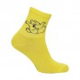 Носки унисекс MovementStandard Fancy M0303S Cats высокие, 30 желтые, размер 38-41