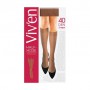 Гольфы женские Viv'en petty Elegant полупрозрачные, 40 DEN, Бежевые, 2 пары