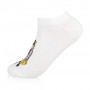 Носки женские AmiGA укороченные, белые, капибара, размер 23-25