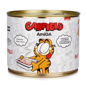 Носки женские AmiGA Гарфилд высокие, оранжевые, в жестяной банке, размер 36-40