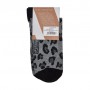 Носки женские AmiGA высокие, спорт, леопард мелкий, размер 23-25