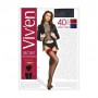 Чулки женские Viven petty Secret Stockings 40 DEN, черный/синий, размер 1/2