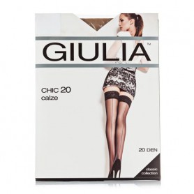 Чулки женские Giulia Chic Calze 20 DEN, Cappuccino, розмір 1/2