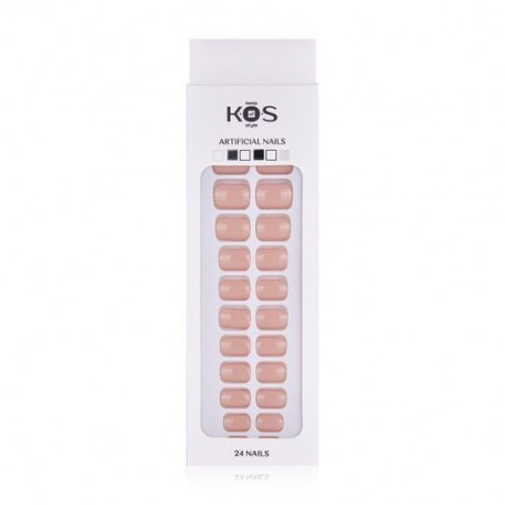Набор искусственных ногтей K.O.S Keep Of Style мягкий квадрат, бежевый