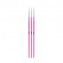 Набор кистей для росписи тонких линий и вензелей Nails Molekula Professional розовые, 3 шт (ML1033)