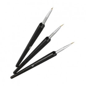 Набор кистей для тонких линий Canni, 3 шт