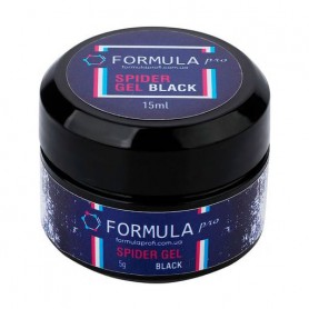 Гель-паутинка для ногтей Formula Profi Spider Gel Black, 5 г