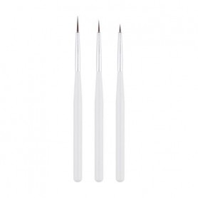 Набор кистей для моделирования и дизайна ногтей Vizavi Professional VBS-12, 3 шт