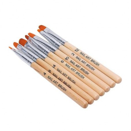 Набор кистей для геля Avenir Cosmetics Nail Art Brush (№ 2, 4, 6, 8, 10, 12, 14), 7 шт