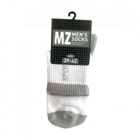 Носки мужские Modna Zona RT1321-133 средние, спортивные, бело-серые, размер 39-42