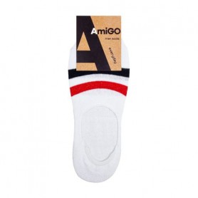 Носки мужские Amigo SS17 следы, белые с полосками, размер 25