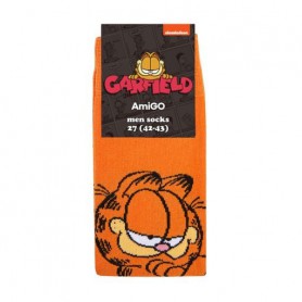 Мужские носки AmiGO Гарфилд, классические, оранжевые, размер 27