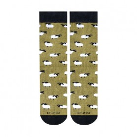 Носки универсальные Duna 5627 высокие, оливковые, размер 21-23