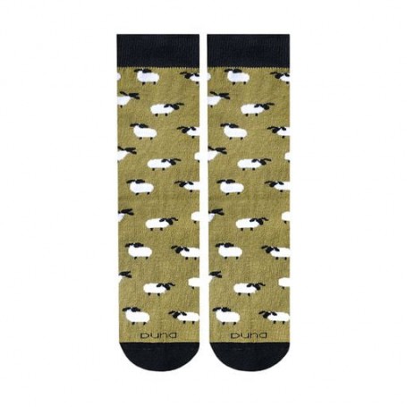 Носки универсальные Duna 5627 высокие, оливковые, размер 21-23