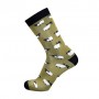 Носки универсальные Duna 5627 высокие, оливковые, размер 21-23
