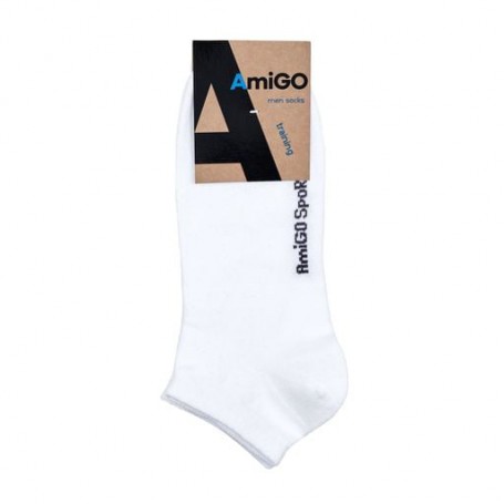 Носки мужские AmiGO SS02 спортивные, белые, размер 27