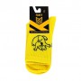 Носки унисекс MovementStandard Fancy M0303S Cats высокие, 30 желтые, размер 38-41