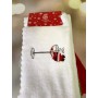 Новогодний набор салфеток для кухни и уборки с микрофибры 3 шт Malloory home 25*50 см (975029)