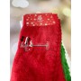 Новогодний набор салфеток для кухни и уборки с микрофибры 3 шт Malloory home 25*50 см (975029)
