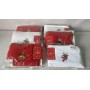 Новогодний набор салфеток для кухни и уборки с микрофибры 3 шт Malloory home 25*50 см (975029)