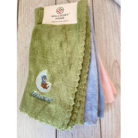 Кухонная салфетка с микрофибры Тряпки для уборки Набор 6 шт 30х30 см Malloory home (973649)