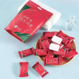 Полотенце-таблетка одноразовое прессованное для путешествий 20 шт (973650)