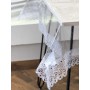 Силиконовая скатерть с Белым кружевом (7см) 110х110 см (944059)