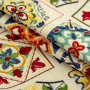Скатерть Maystat Плиточка гобеленовая 100х100 см желтая (0001-К100) (970461)