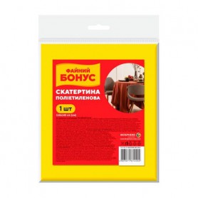 Скатерть ФАЙНИЙ БОНУС полиэтиленовая, микс, 110*140 см