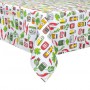 Кухонная скатерть Home Line Специи, зелено-красная, 120*150 см (полупанама) (184225)